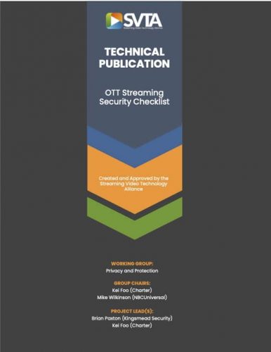 Privacy OTT Checklist Title Page Privacy OTT Checklist Title Page